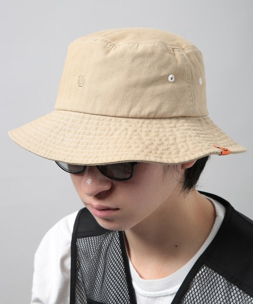 帽子 ハット 「UNIVERSAL OVERALL」UO ロゴ刺繍へリンボンHAT DS1734 メンズ レディース