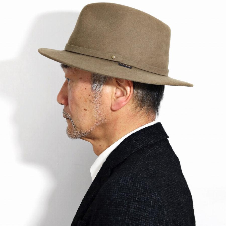 STETSON HATS メンズ ステットソン ハット 柔らかいフェルトハット ウールフェルトハット アメリカ ブランド 中折れハット 防水 ベージュ系 カーキ