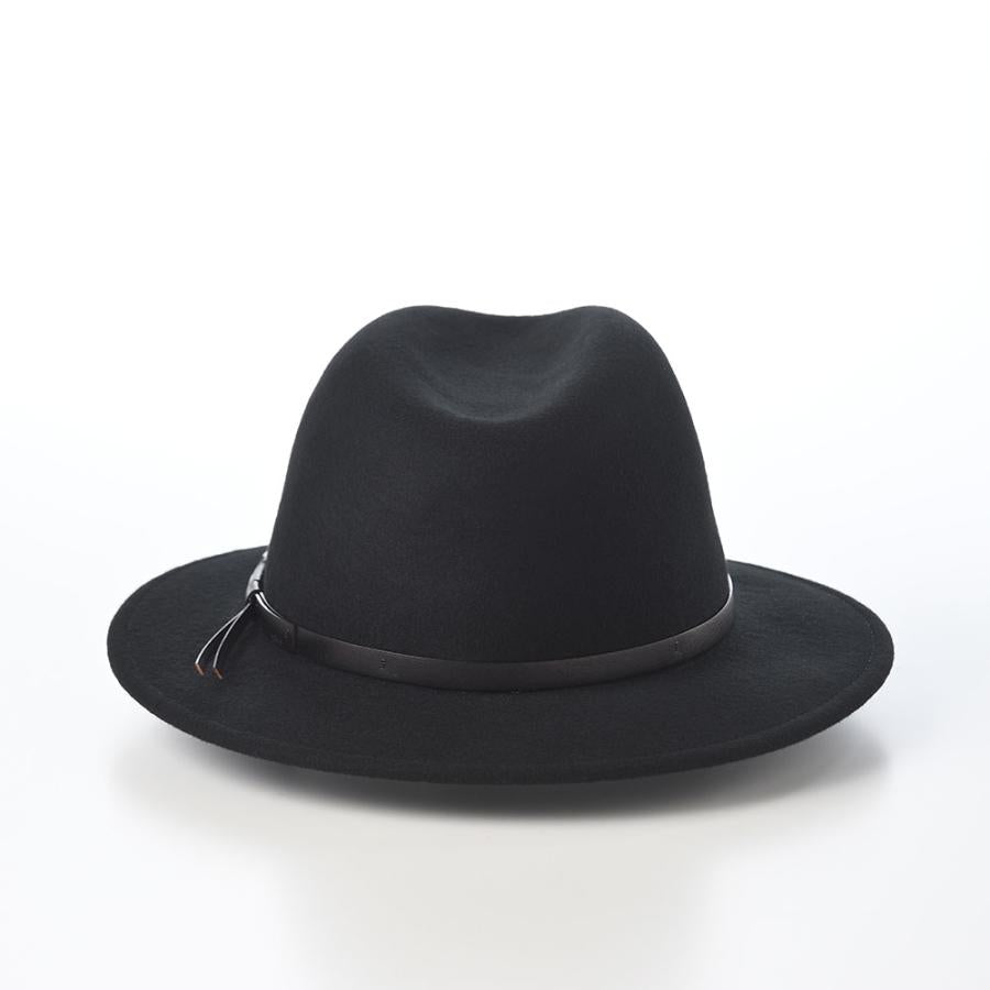 Sorbatti 中折れハット 帽子 秋 冬 メンズ レディース 大きいサイズ Wool Felt Hat Traveller（ウールフェルトハット トラベラー）S001 ブラック