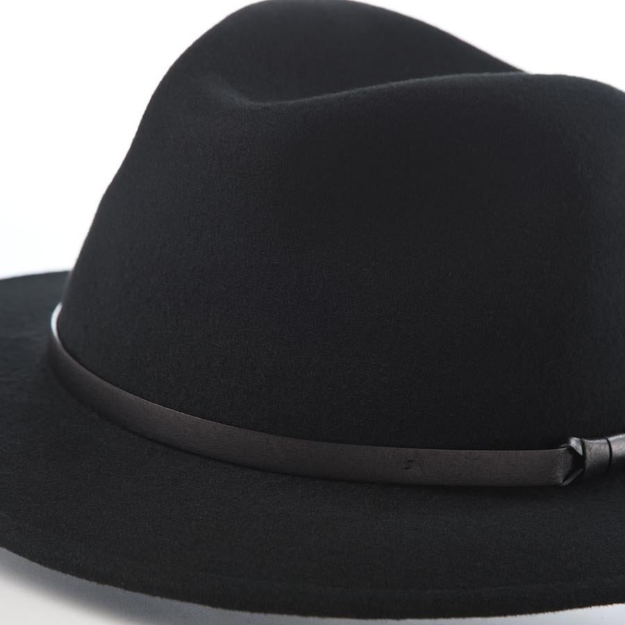 Sorbatti 中折れハット 帽子 秋 冬 メンズ レディース 大きいサイズ Wool Felt Hat Traveller（ウールフェルトハット トラベラー）S001 ブラック