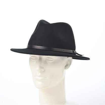 Sorbatti 中折れハット 帽子 秋 冬 メンズ レディース 大きいサイズ Wool Felt Hat Traveller（ウールフェルトハット トラベラー）S001 ブラック