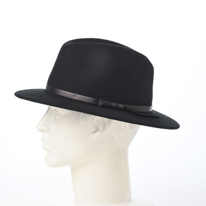 Sorbatti 中折れハット 帽子 秋 冬 メンズ レディース 大きいサイズ Wool Felt Hat Traveller（ウールフェルトハット トラベラー）S001 ブラック