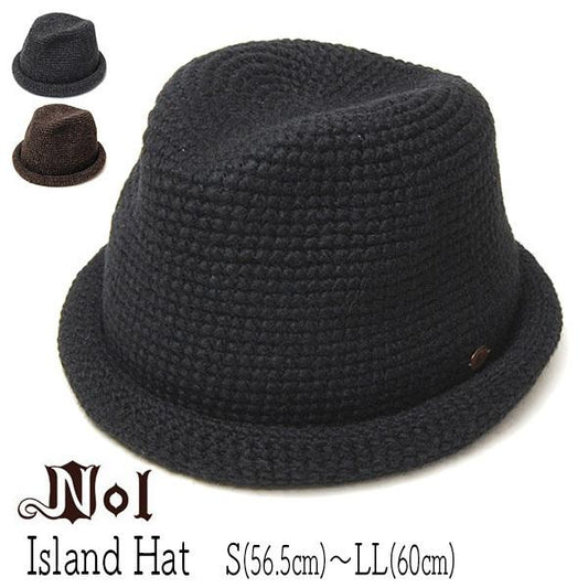 帽子 NOL ノル 細編みウール中折れ帽  ロール Island Hat ハット メンズ 秋冬 大きいサイズの帽子アリ 小さいサイズの帽子あり 23AW