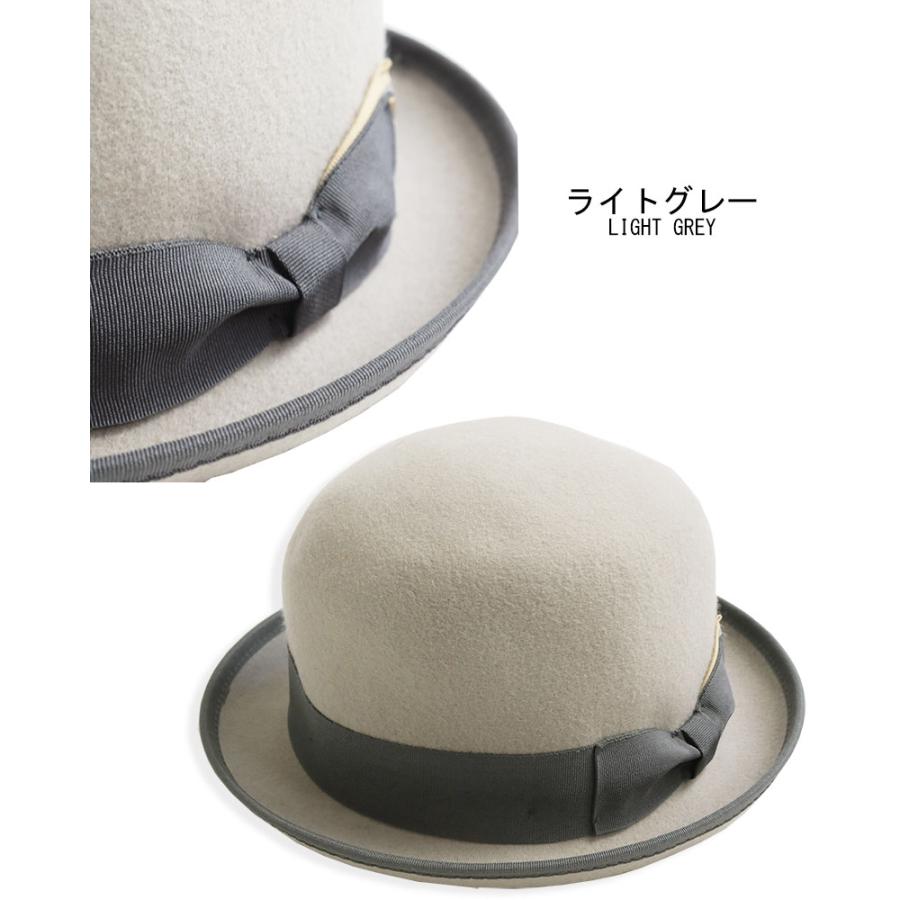 ウール ボーラーハット メンズ レディース ハット 山高帽 チャップリン 帽子 HAT 56cm 57cm 58cm 59cm 60cm