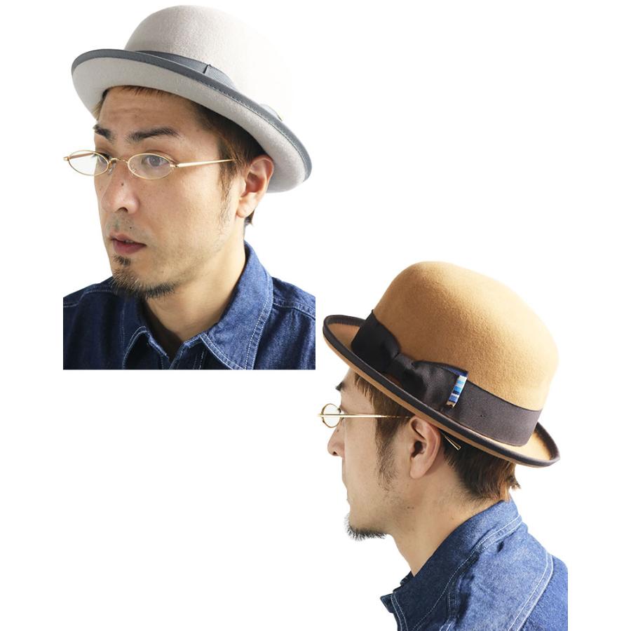 ウール ボーラーハット メンズ レディース ハット 山高帽 チャップリン 帽子 HAT 56cm 57cm 58cm 59cm 60cm